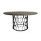Armen Living Gatsby Concrete and Metal Round Dining Table LCGTDICC - alternate 1